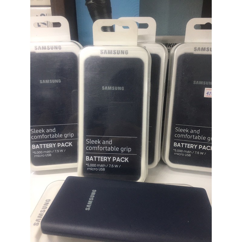 [Mã ELFLASH5 giảm 20K đơn 50K] Pin sạc dự phòng samsung battery pack 5000 mAh 7.5W micro usb - Hàng chính hãng