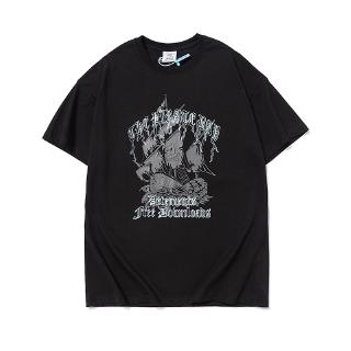 VETEMENTS   T-shirt Unisex Cotton Tee Plus Size Round Neck Short Sleeve C03557