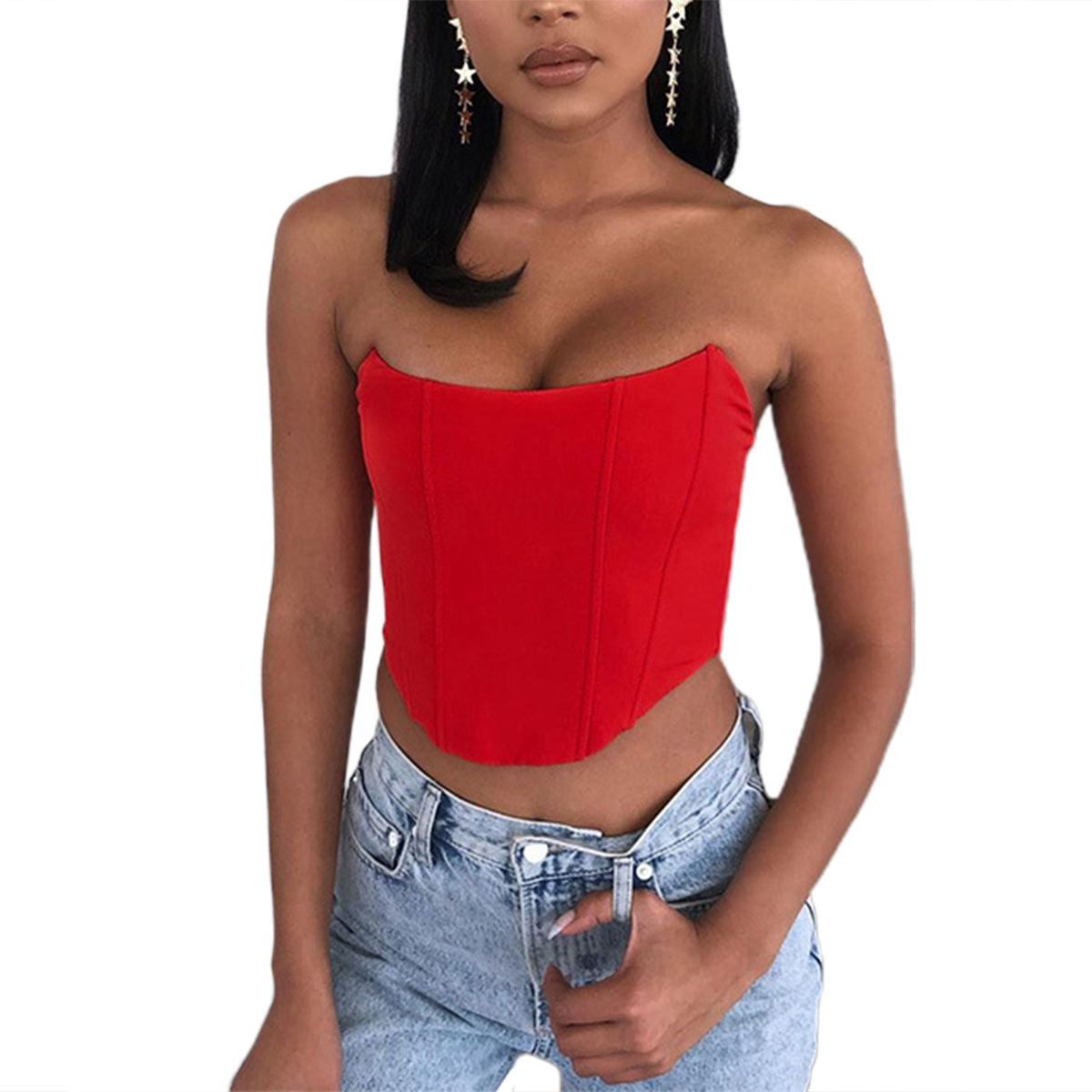[Mã FAMAYWA giảm 10K đơn 50K] Áo Croptop Trễ Vai Dáng Ôm Gợi Cảm Cho Nữ | BigBuy360 - bigbuy360.vn