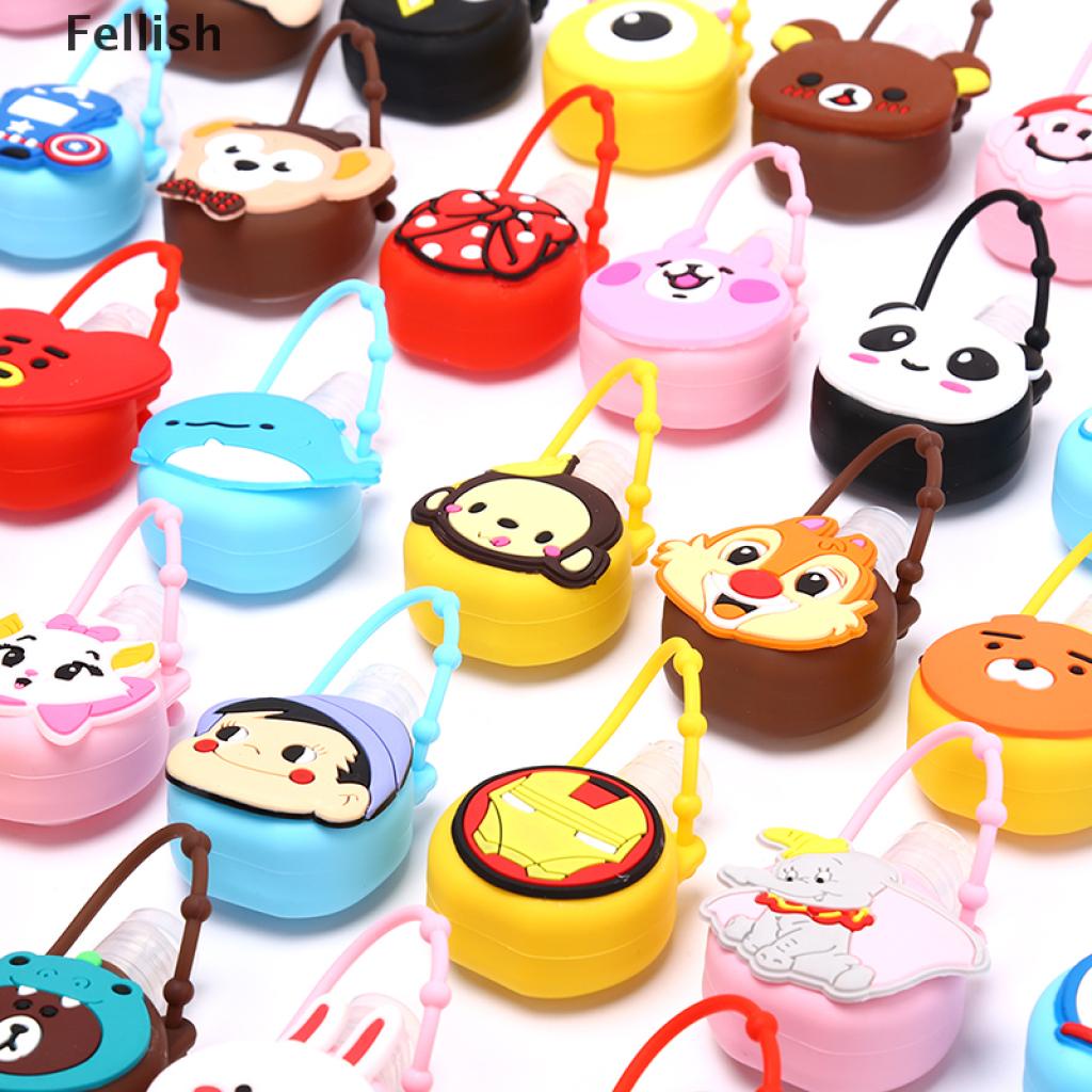 [Fellish] 30ml Funny Cute Carton Hand Sanitizer Shower Lotion Holder Empty Round Bottle 436VN