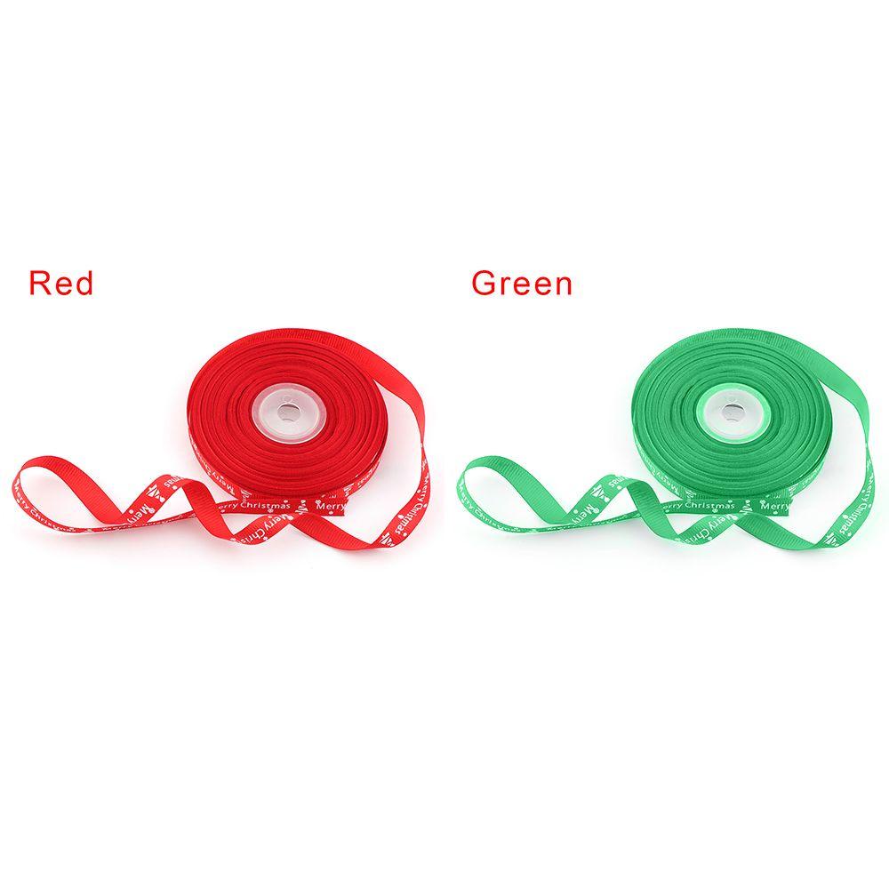 Cuộn Dây Ruy Băng In Chữ Merry Christmas Dài 25 Yards Dùng Trang Trí Giáng Sinh