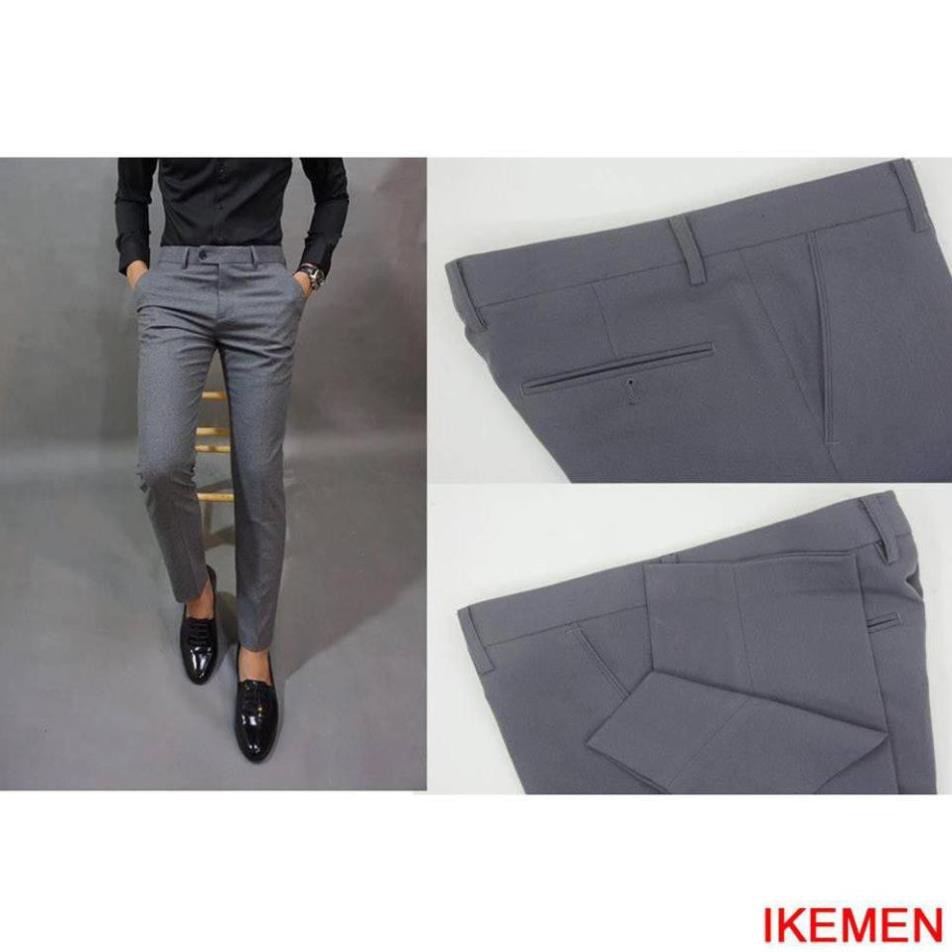 Quần tây nam ống côn dáng ôm body co giãn 4 chiều chất vải tuyết mưa | BigBuy360 - bigbuy360.vn