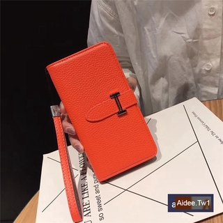 Ốp Điện Thoại Da Họa Tiết hermes Sang Trọng Dành Cho iphone 11 12 13 plus x xs max xr Thẻ