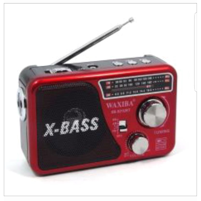 Đài Radio Thích hợp cho người lớn tuổi bắt FM/AM Chạy Nhạc Usb Thẻ Nhớ Có đèn pin - Hãng Waxiba XB521u