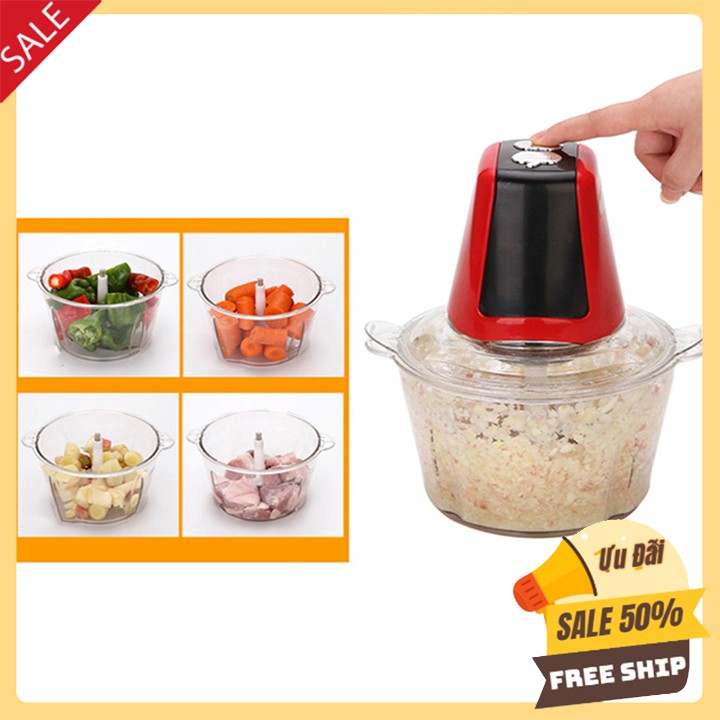 Máy xay thịt đa năng 2L công suất 250w Xay Rau Củ Quả