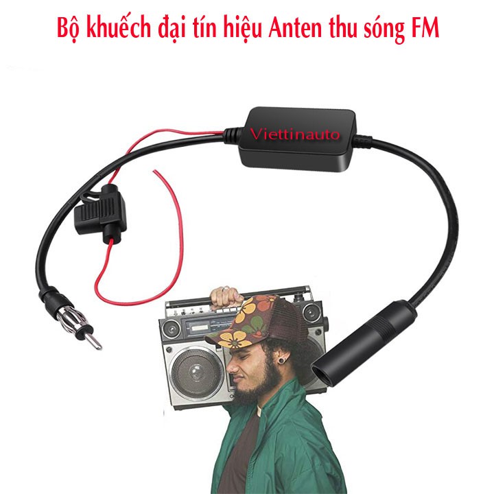 Bộ khuếch đại tín hiệu cho Anten thu sóng FM  Ô tô.