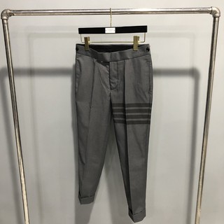 QUẦN ÂU NAM THOM BROWNE MÀU XÁM KẺ NGANG