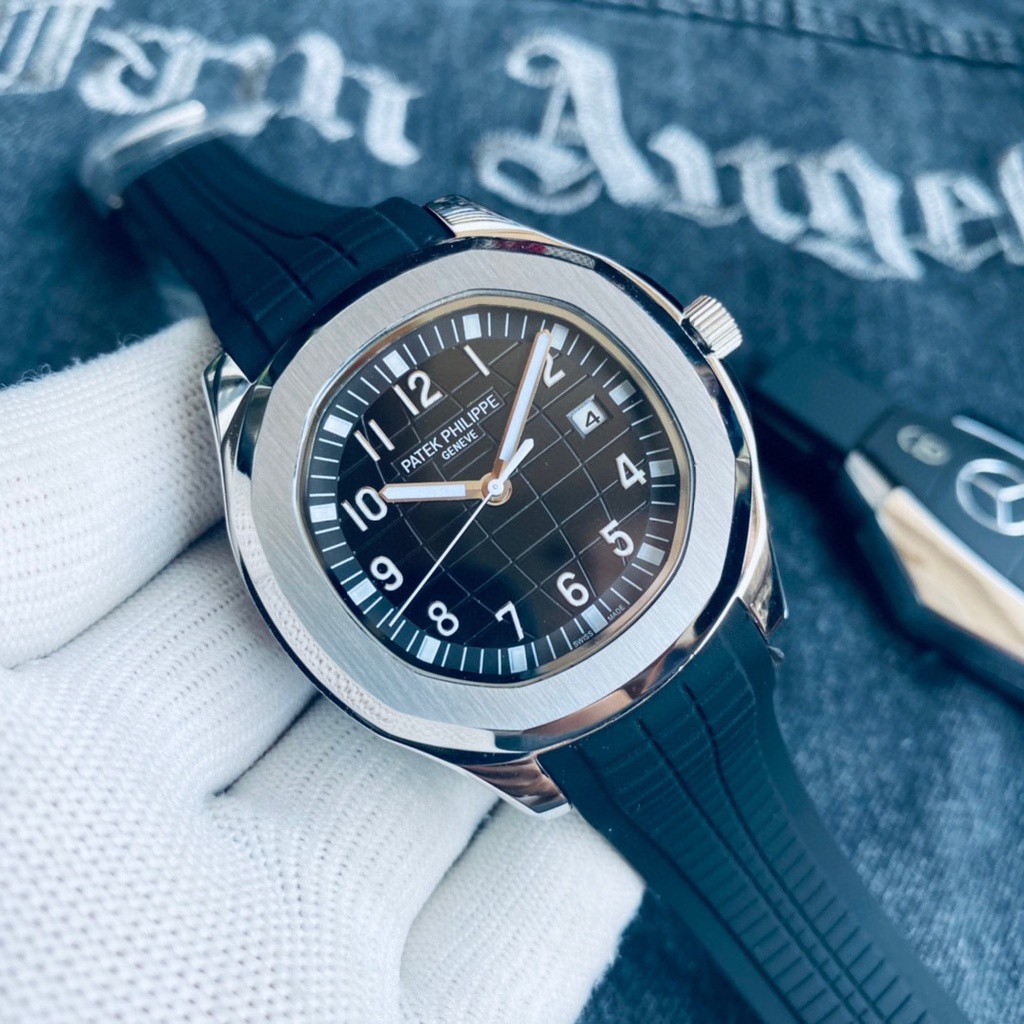 Đồng Hồ Nam PatekPhilipe Aquanaut 5168G -5167 , Máy Automatic - Cơ , Dây Cao Su , Size 40mm