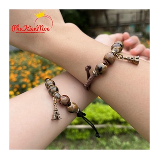 Vòng tay dây rút Tháp Effel và Ngôi Sao PhuKienMoe handmade