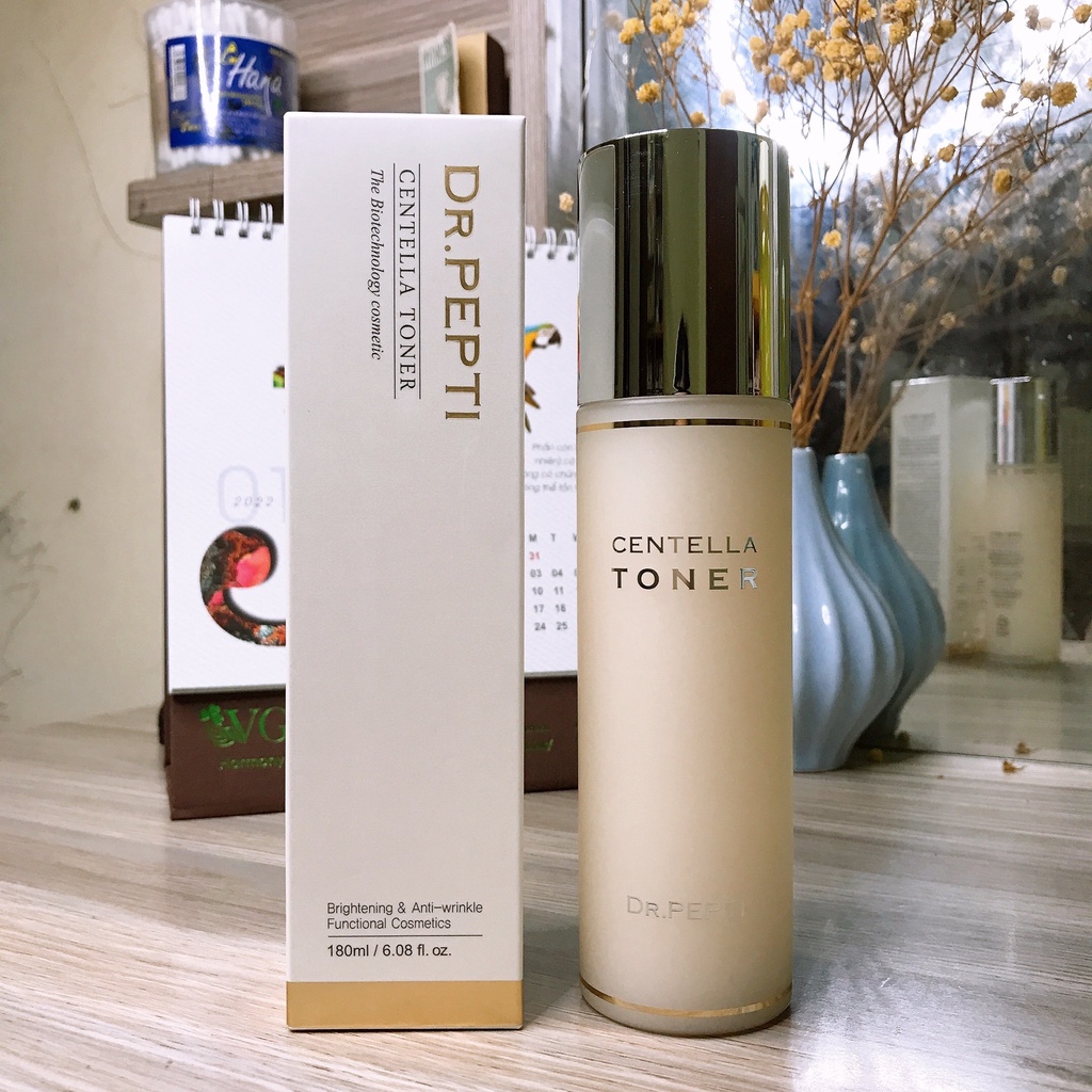 Nước Hoa Hồng Dưỡng Da Căng Bóng Dr.Pepti Centella 180ml