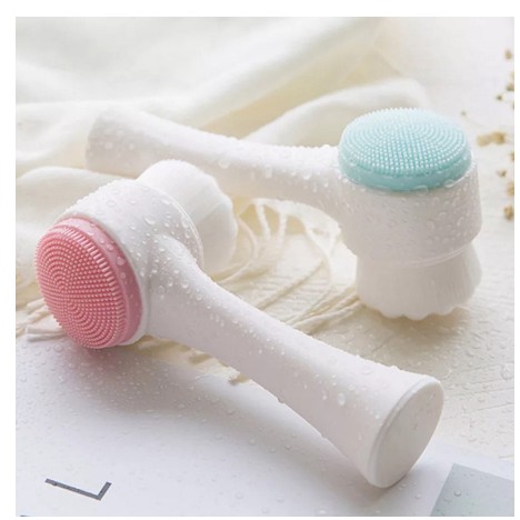 Cây Cọ Rửa Mặt Silicon 2 Đầu Massage Chuyên Dụng Rửa Sạch | BigBuy360 - bigbuy360.vn