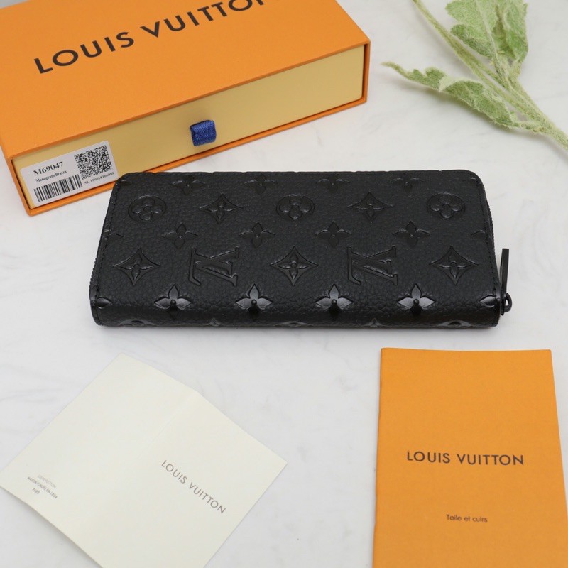 Ví dài kéo khoá cho nam da thật cao cấp Louis Vuitton LV zippy Vertical