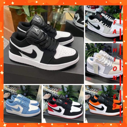 Giày jordan 1 cổ thấp hàng cao cấp jd1 các màu đen trắng low bản đẹp full size 36-43 hot hit 2021