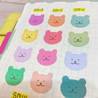 S012 - STICKER GẤU - BUOLET JOURNAL - PLANNER - SCRAPBOOK - DIARY