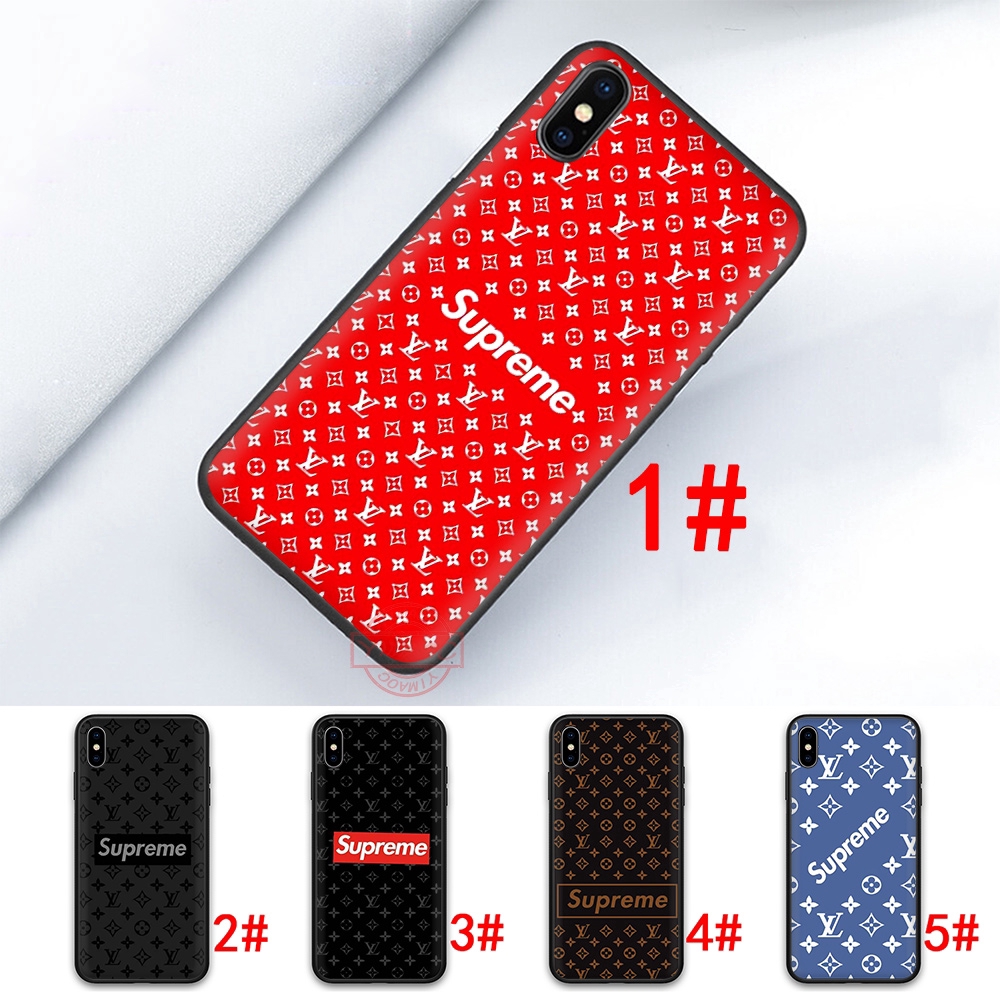 Ốp điện thoại nhựa TPU in chữ Supreme cho iPhone 5/5S/SE/6/6S/6P/6SP/7/8/7P/8P/X/XS/XR/XS MAX