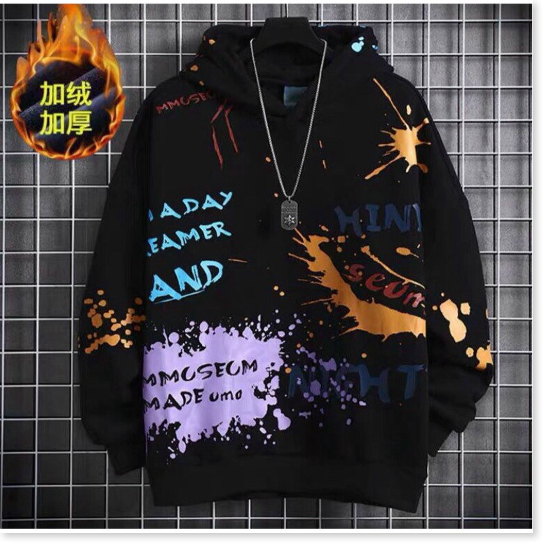 Áo khoác hoodies có mũ nam hoạ tiết cực chất rực rỡ phong cách mới 2021 KHÁNH AN STORE