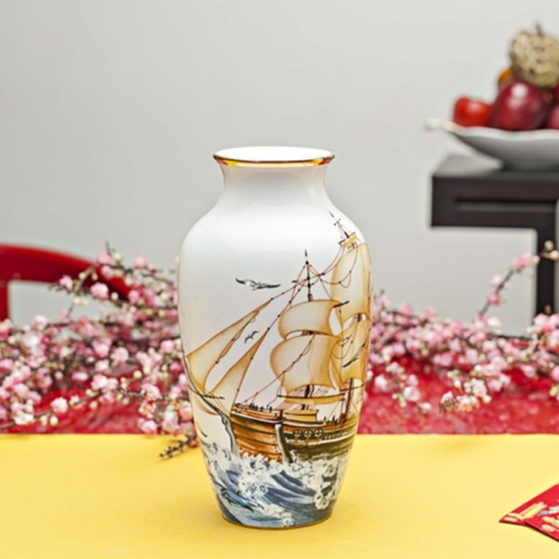 Bình hoa 27cm Thuận Buồm 112776322 Minh Long