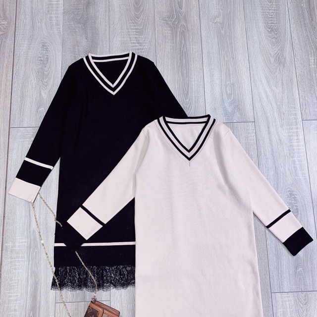 [Free ship] Đầm dự tiệc bigsize (chất len ,chân phối ren) 50-85kg | BigBuy360 - bigbuy360.vn