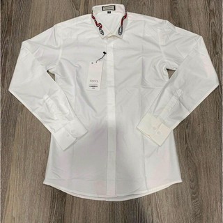 Áo sơ mi dài tay nam, rắn viền cổ - bearshop