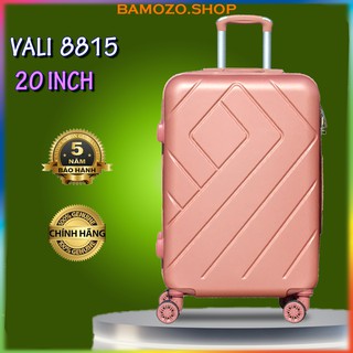 Vali Kéo Du Lịch Size 20 Inch Nhựa Cao Cấp Giá Rẻ Bền Đẹp Chống Va Đập Trầy Xước Bảo Hành 5 Năm Bamozo 8815
