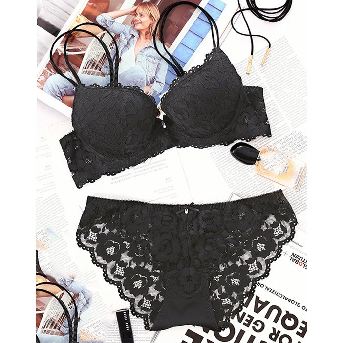 Bộ đồ lót phối ren VARSBABY kiểu dáng quyến rũ thời trang
