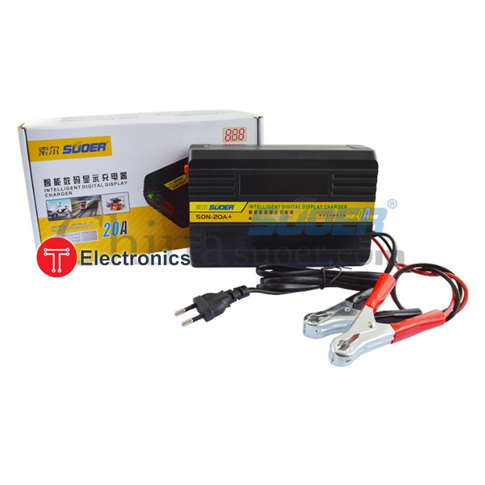 BỘ SẠC ẮC QUY TỰ ĐỘNG 12V-24V-20A SON-20A+