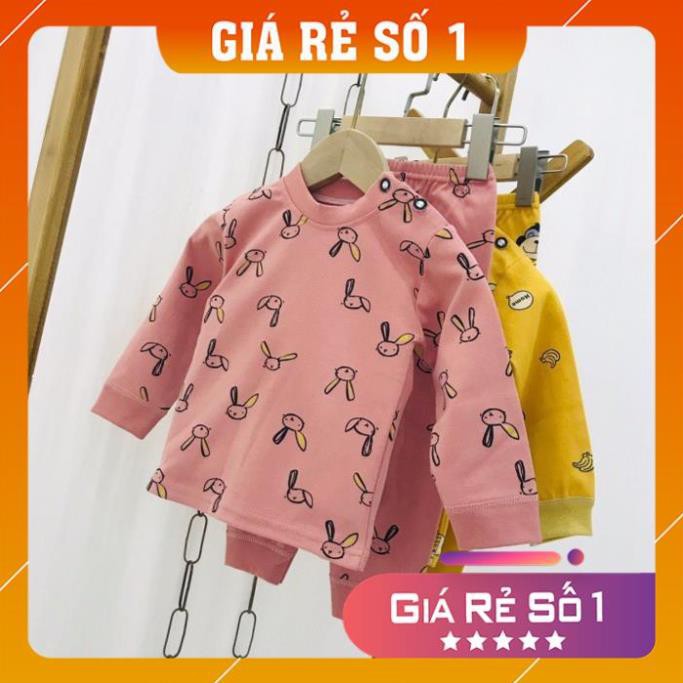 Quần áo trẻ em ⭐𝗙𝗥𝗘𝗘𝗦𝗛𝗜𝗣⭐ Bộ cotton thu đông dài tay siêu mềm mịn co giãn 4 chiều cho bé từ 5-15 kg