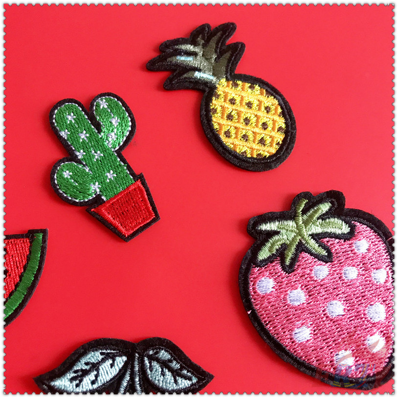 Miếng dán ủi quần áo hình trái cây dễ thương