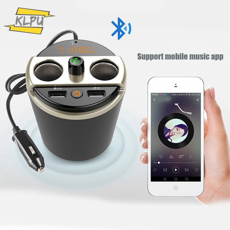 Củ Sạc Trên Xe Hơi Bluetooth Mp3 Tích Hợp Bật Lửa Đa Chức Năng