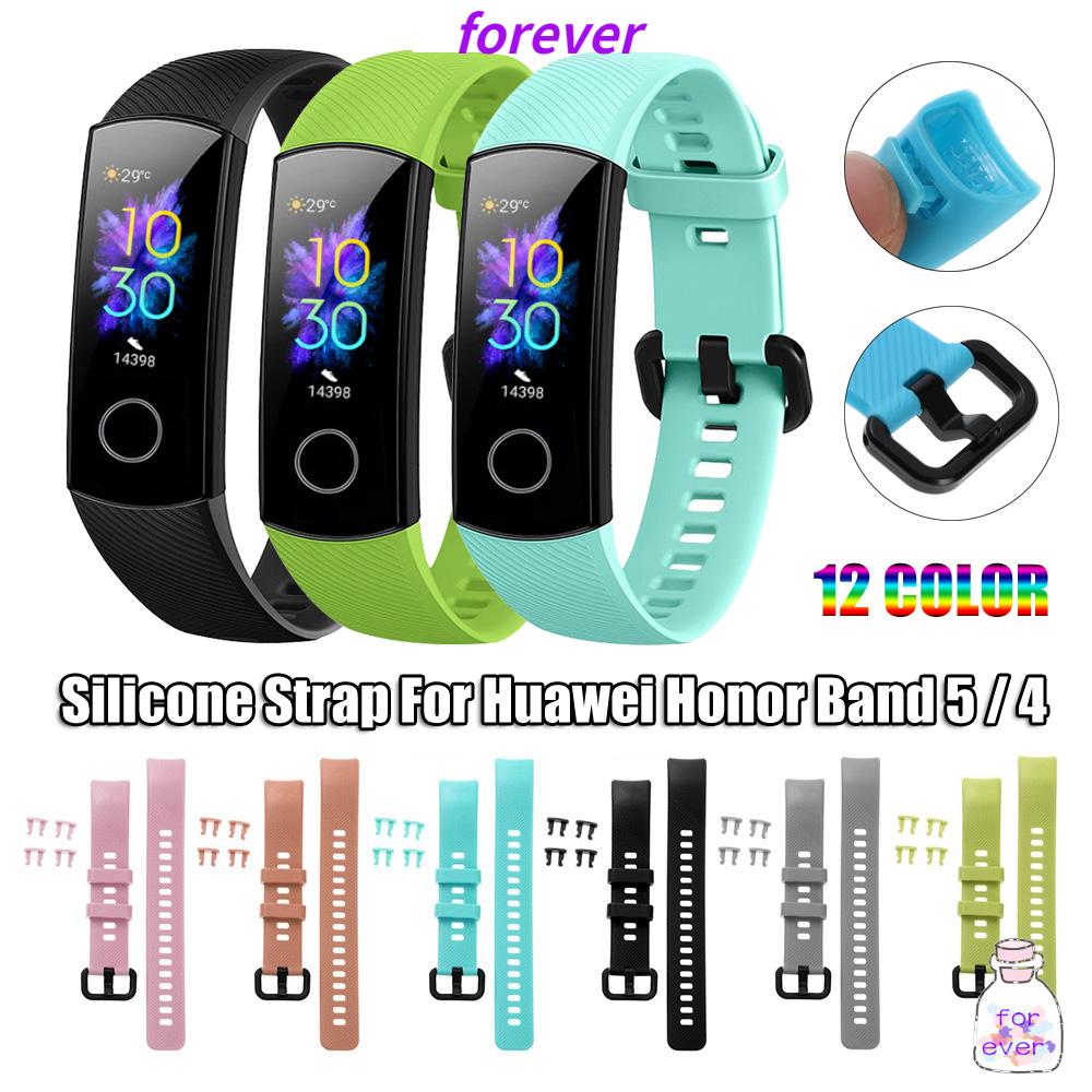 Dây Đeo Thay Thế Bằng Silicone Mềm Nhiều Màu Sắc Cho Honor Band 5 4
