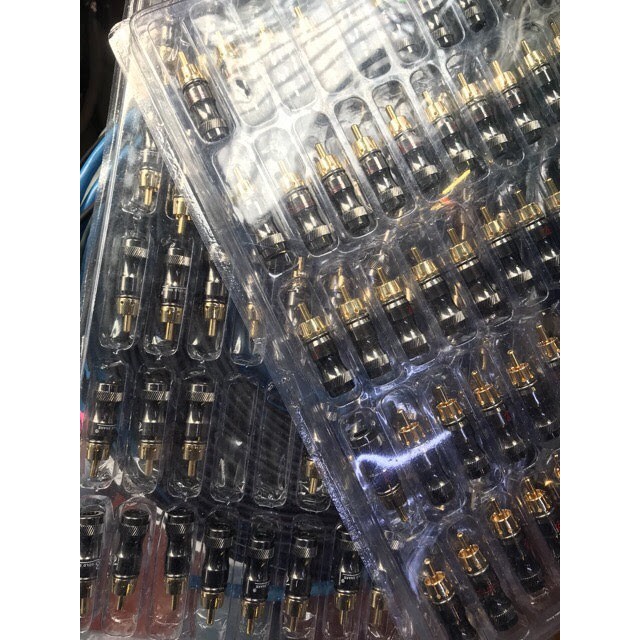 Jack rắc Av hoa sen rca Goldsnake xám hàng chuẩn. Báo giá 1 cái