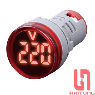 Đèn báo vôn 60v - 500v, phi 22mm, led hiển thị vôn siêu sáng, thiết bị điện hai tùng
