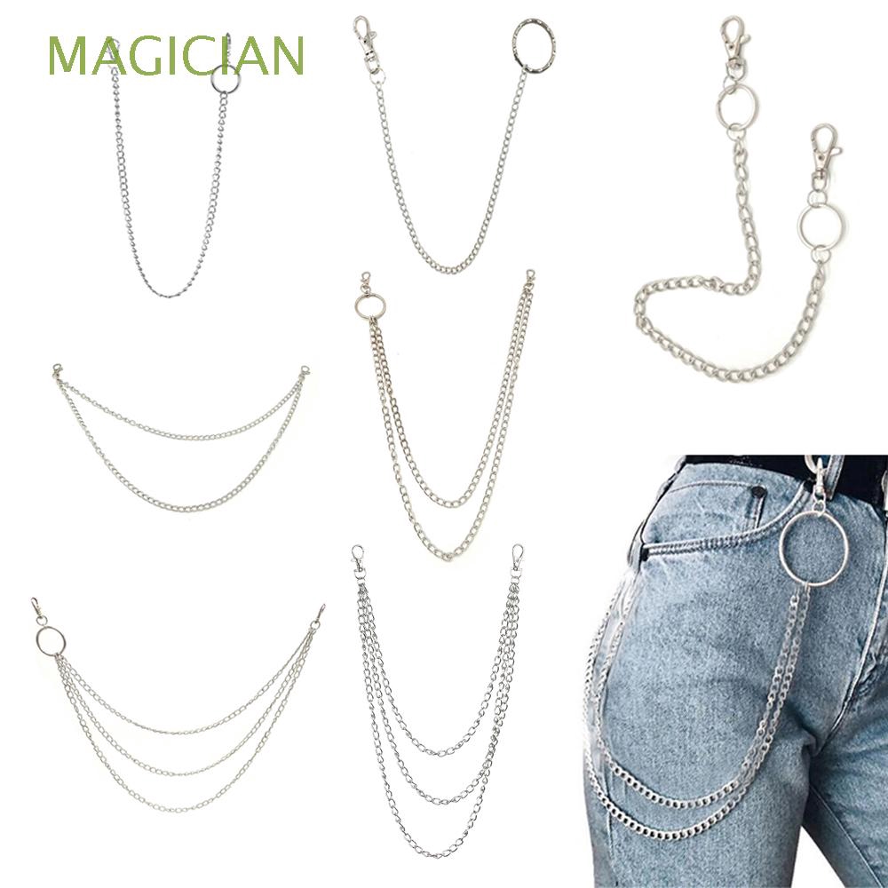 Dây xích đeo quần jean 10 kiểu tùy chọn phong cách Punk Rock cá tính