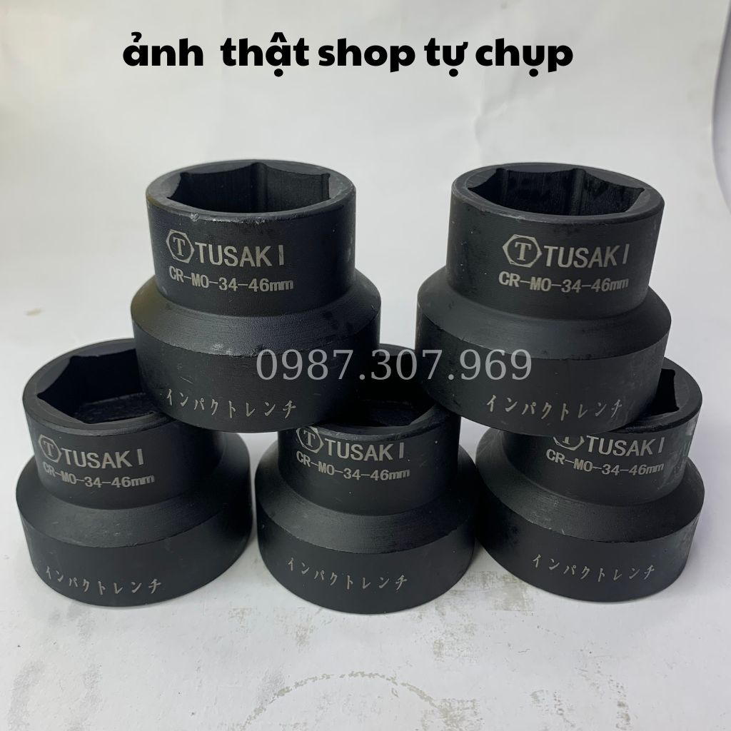 Đầu khẩu 1/2 Bắn Côn TUSAKI-JAPAN 2 Đầu 34-46 Không Cần Sử Dụng Đầu Chuyển Thép CR-MO