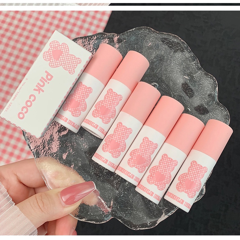 Son Môi Pinkcoco Màu Hồng Lì Chống Thấm Nước