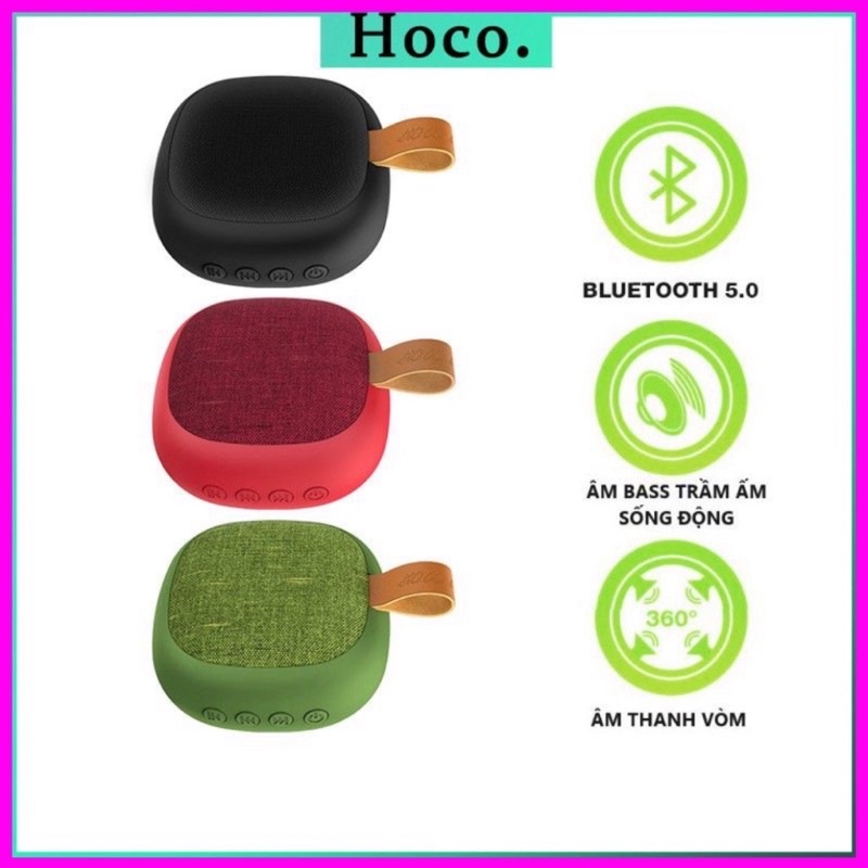 Loa bluetooth Nhỏ Gọn, Chống Nước Chính Hãng Hoco BS31. Pass Ấm, Pin Lâu - Bảo Hành 12 Tháng