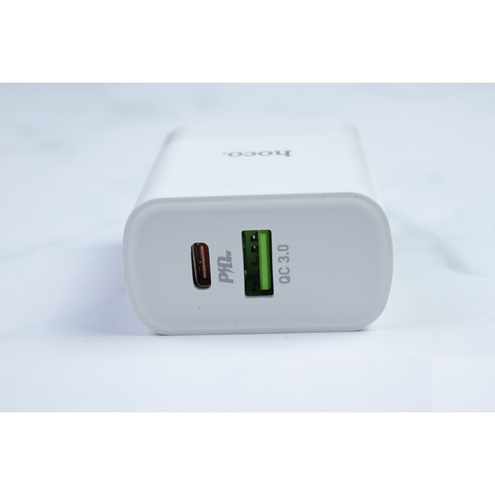 Củ Sạc Nhanh 2 Cổng - CAO CẤP - Cốc Sạc Hoco C80 - Sạc Nhanh PD 18W  Cho Iphone/Android - Bảo Hành 12 Tháng