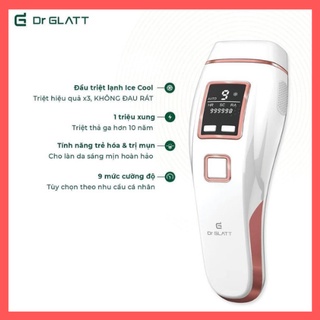 Máy triệt lông cá nhân mini tại nhà đầu lạnh triệt cho bikini body mặt vĩnh viễn Dr Glatt Ipl Pro (Giá rẻ)