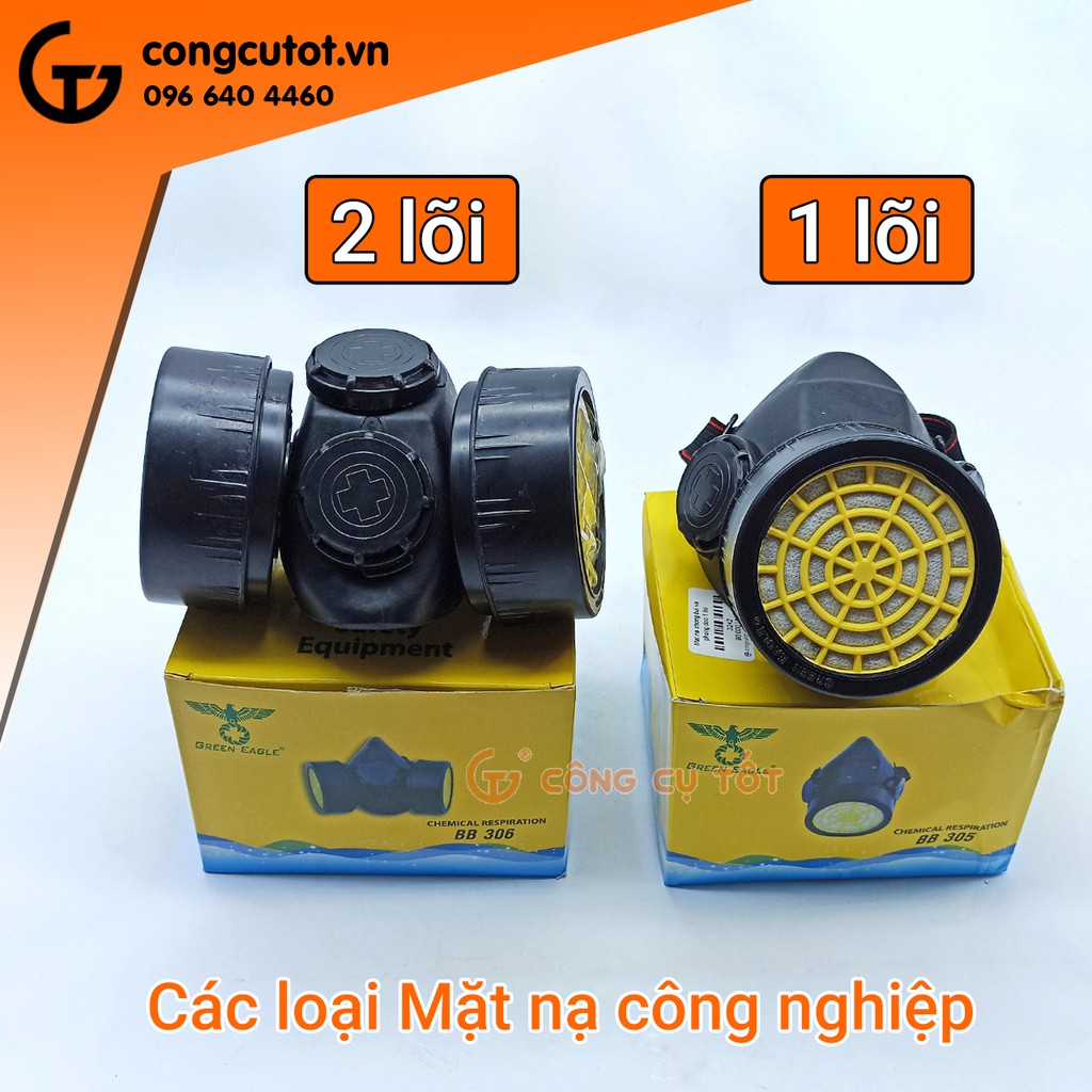 Mặt nạ chống bụi mịn và phòng khí độc công nghiệp than hoạt tính