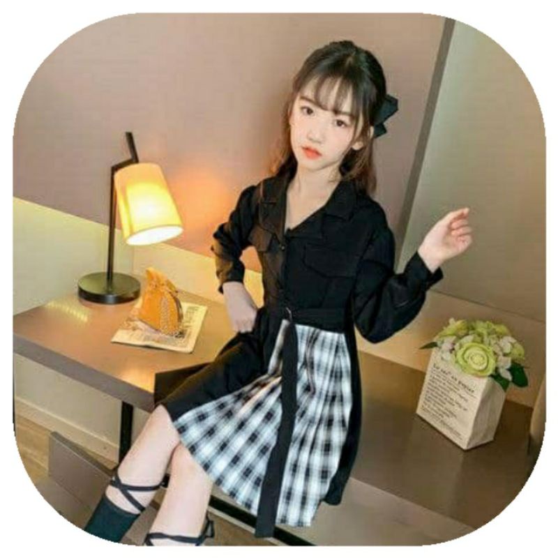 Size 5-12 Tuổi Váy Đen Nhập Khẩu Của Phụ Nữ