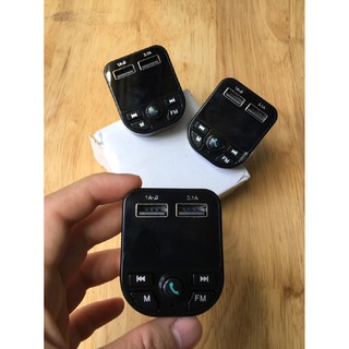 Tai nghe bluetooth cho ô tô - Bộ Sạc đôi Cho Xe Hơi Kết Hợp Nghe Nhạc Bluetooth