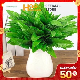 Cành lá dương xỉ giả 42cm trang trí vách cây tường cây (1 cành 7 nhánh)