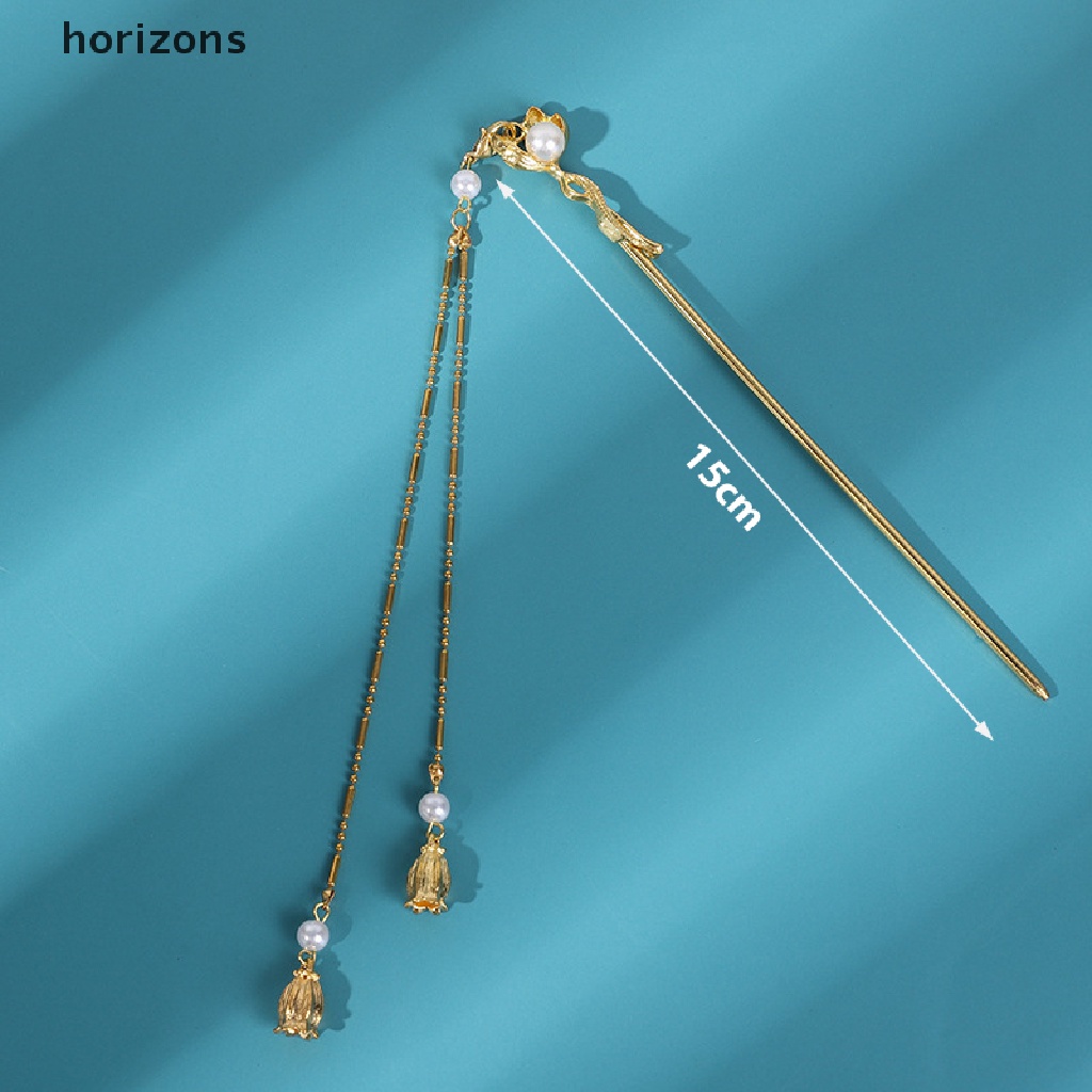 Trâm tóc kim loại tráng men kiểu Hán phục Trung Quốc Vintage