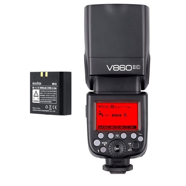 Đèn Flash Godox V860 II for Canon + Tặng Ommi tản sáng