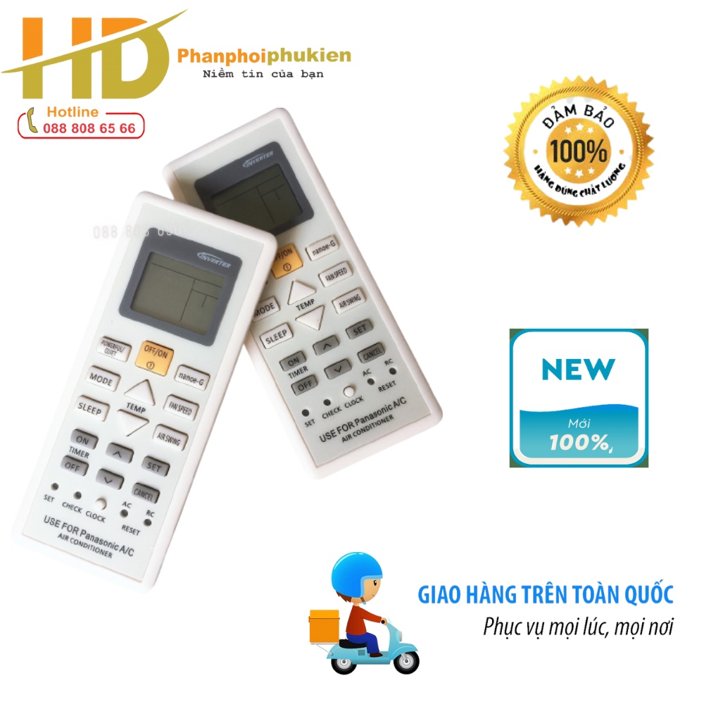 Điều khiển Panasonic 1 chiều - Remote Panasonic 1 chiều loại tốt bảo hành 1 đổi 1
