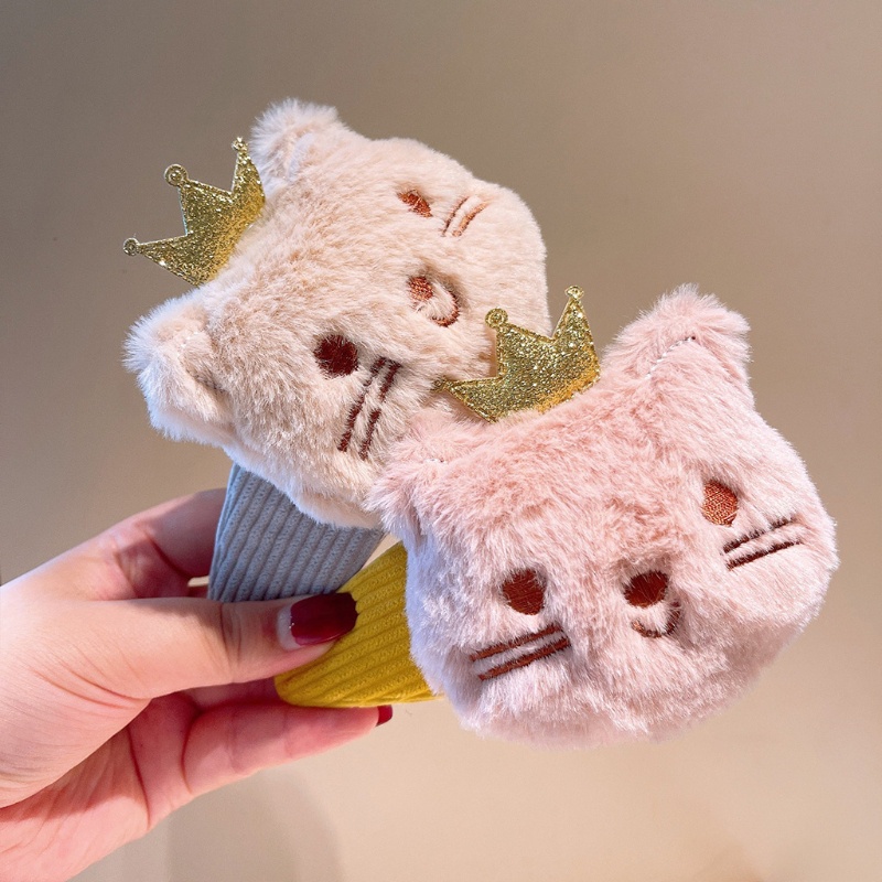 Dây Buộc Tóc Đuôi Ngựa Hình Mèo Nhồi Bông Đáng Yêu Giá Đỡ