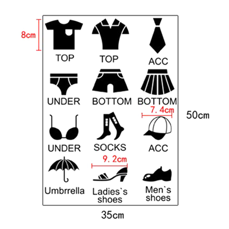Hình dán PVC trang trí tủ đựng quần áo đa ứng dụng