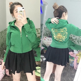 Áo khoác lửng bo eo kenzo