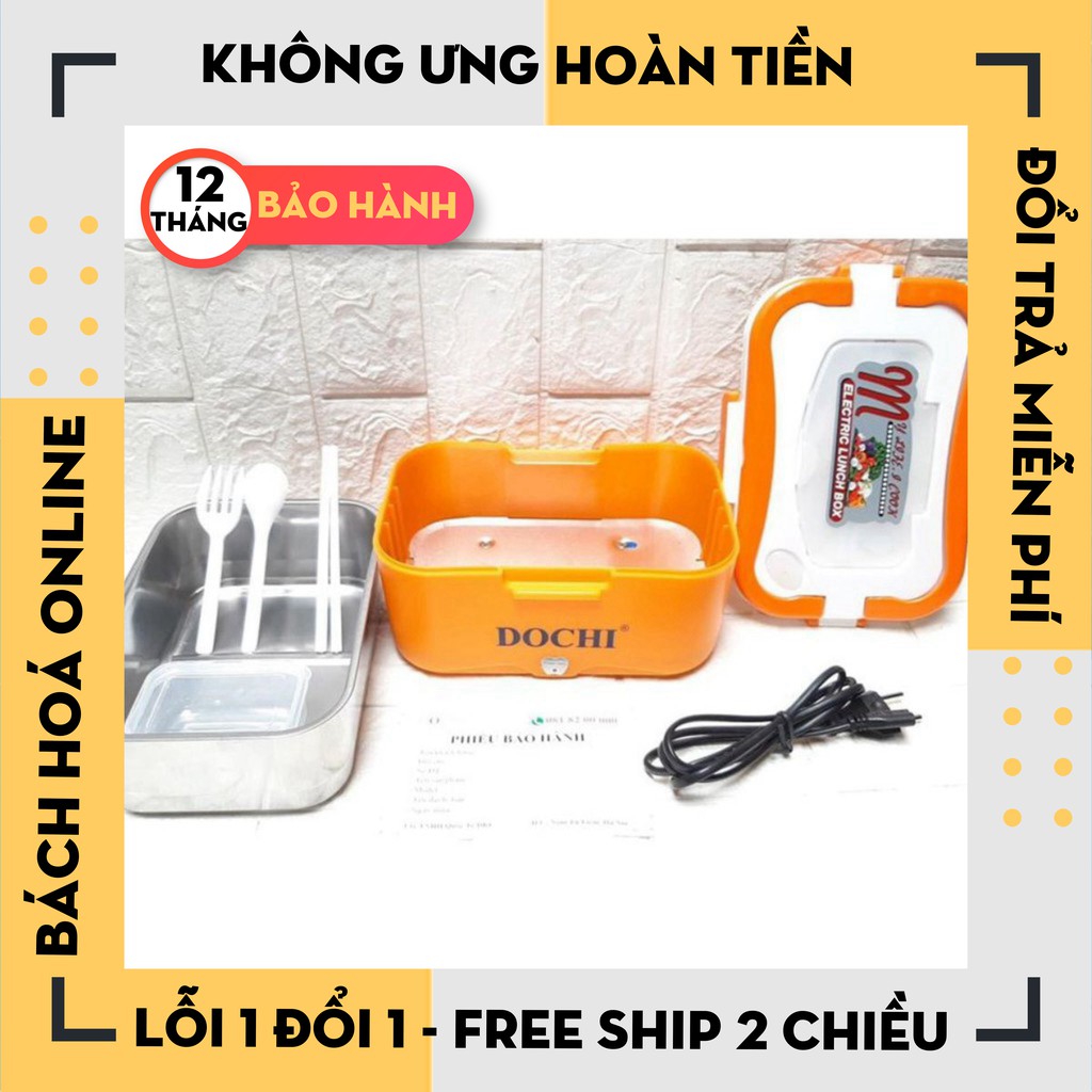 [Hàng Loại 1] Hộp cơm cắm điện Dochi cao cấp tặng kèm túi xách tiện dụng