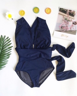 Bikini xẻ ngực chéo lưng(nhiều màu)